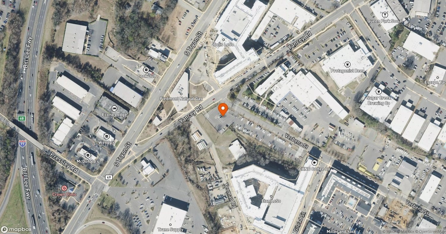 Site of LoSo Synergy South at 4405 Yancey Road, Charlotte, NC