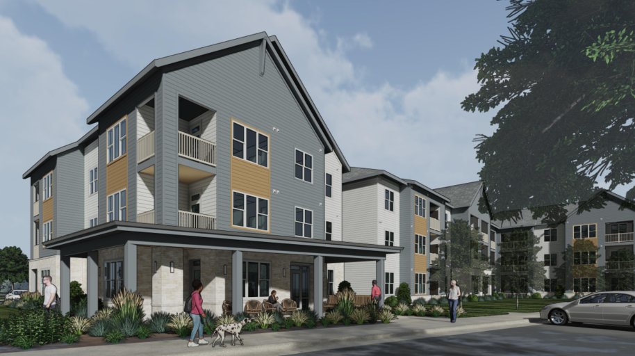 Rendering of the DreamKey Partners Beatties Ford Road Townhomes (Rezoning Petition 2026-035)