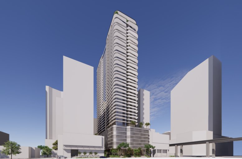 Chicago-Based Developer Files Plans For 39-Story Mixed-Use Tower At 128 SW 7th Street In Brickell, Miami - Florida YIMBY