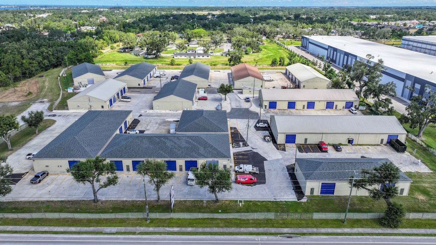 Aerial view of Suncoast Small Bay Industrial – Palmetto Campus (Pro Business Centers – Palmetto) in Palmetto, FL