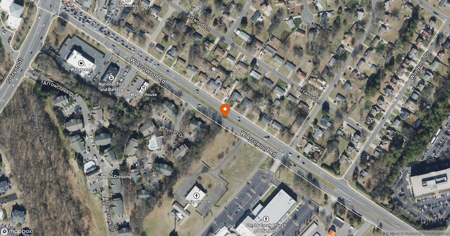 Site of Moody Lake at West Arrowood Road near I-485, Charlotte, NC (Olde Whitehall area)