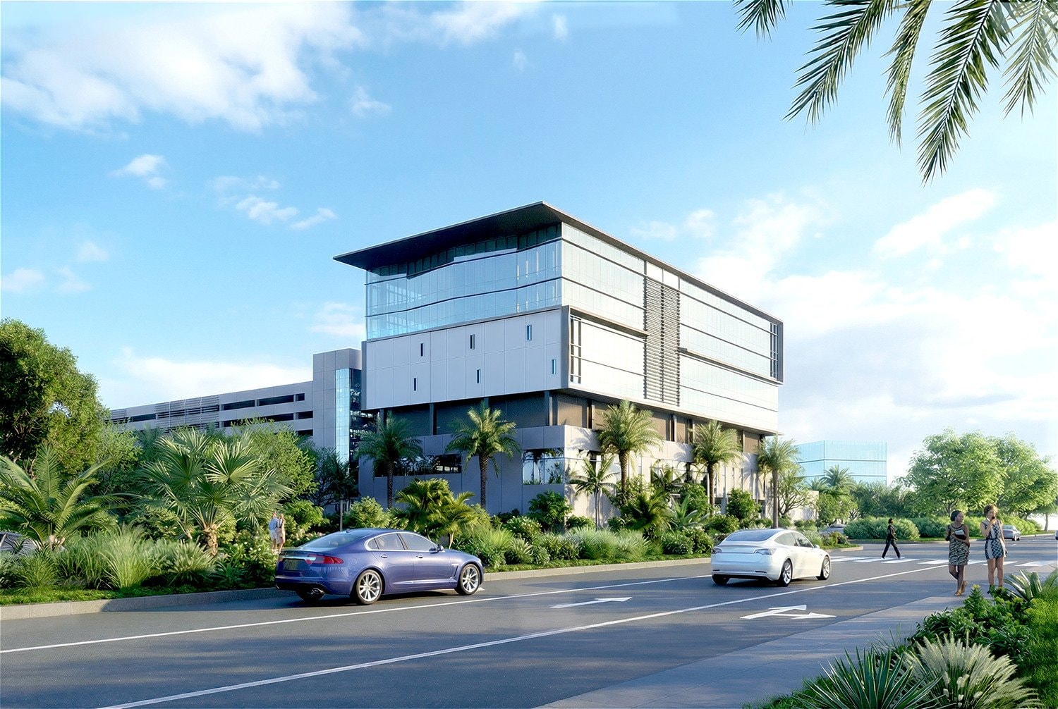 Rendering of the Helen and Jacob Shaham Academic Medical Center at FIU's Modesto A. Maidique Campus
