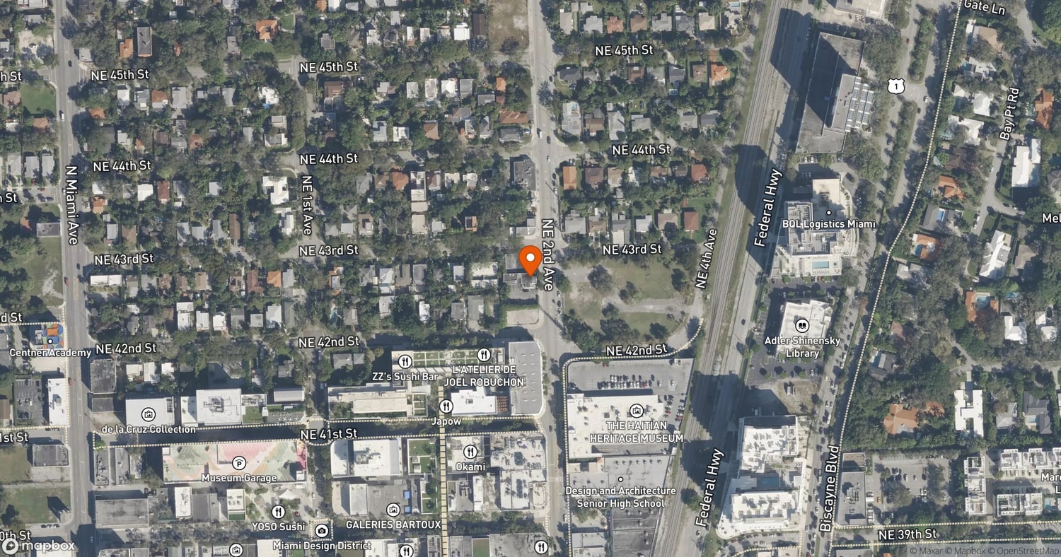 Site of MIRAI Design District at 4218 Northeast Second Avenue, Miami, Florida 33137