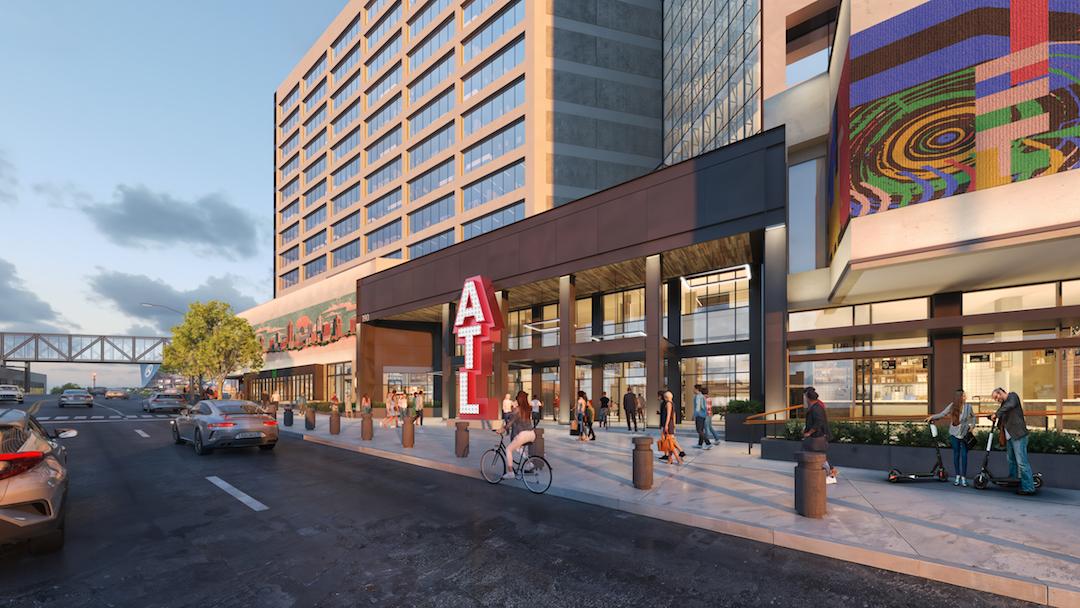 For reborn CNN Center, new visuals, promo video paint vivid ...