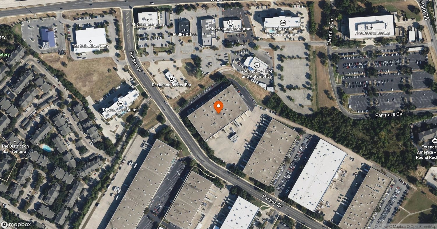 Site of PulseForge $20M Round Rock Expansion at 400 Parker Drive, Ste. 1130, Round Rock, TX