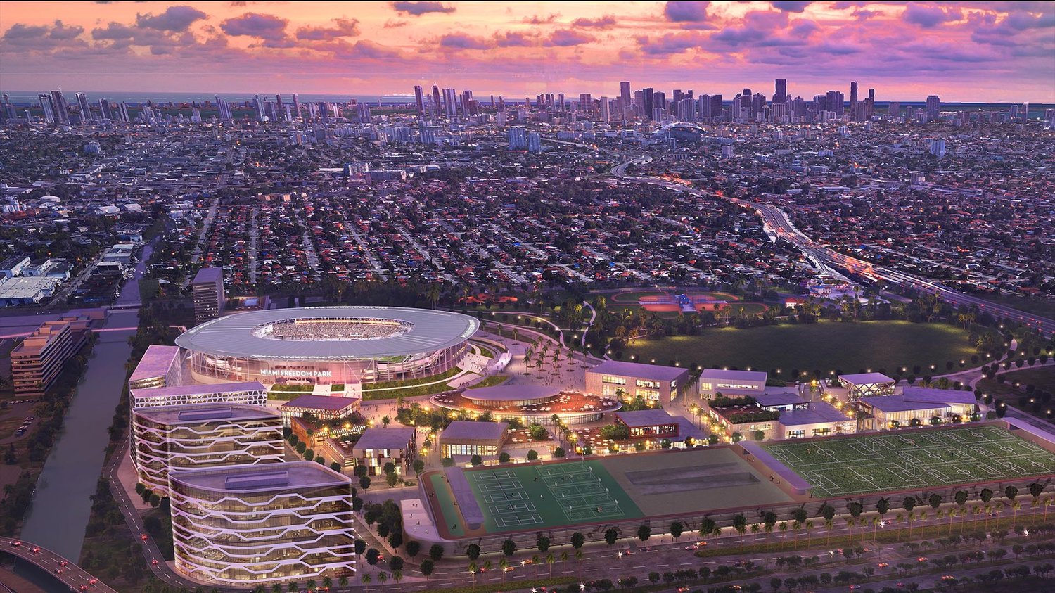 Inter Miami CF Stadium and Miami Freedom Park ...