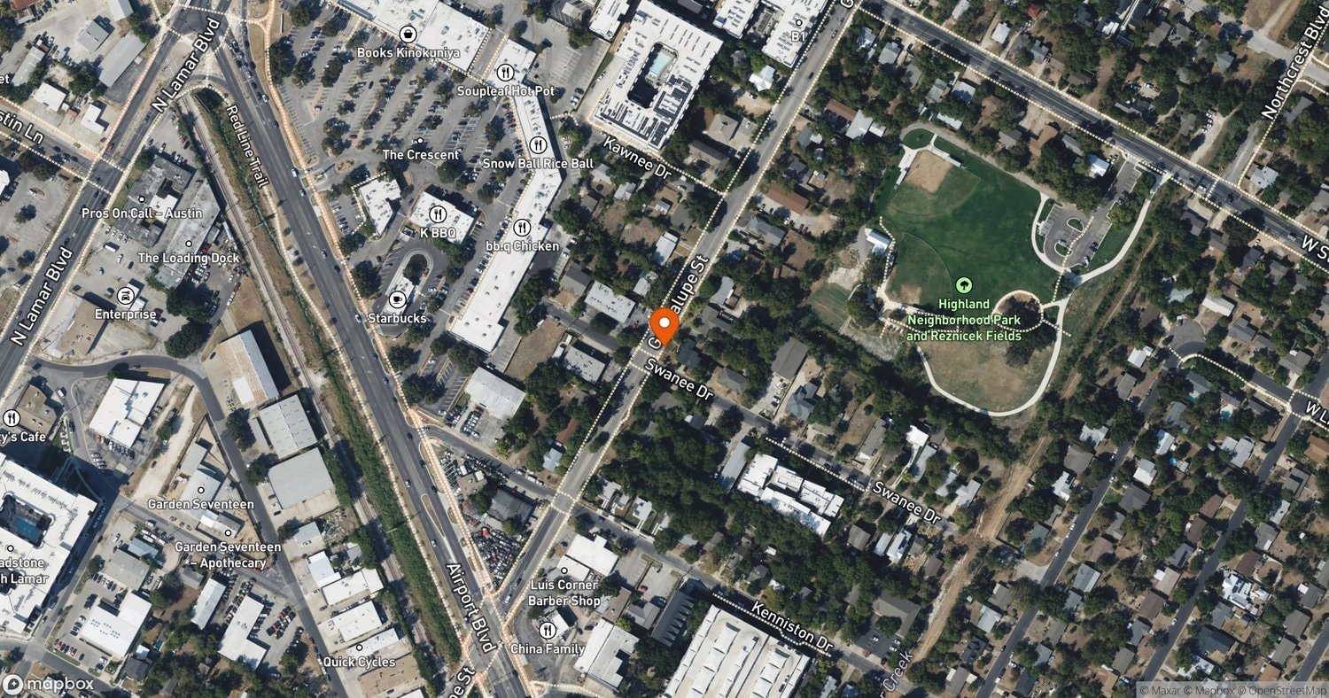 Site of 7003, 7005, and 7007 Guadalupe Street Rezone Project at 7003, 7005, 7007 Guadalupe Street, Austin, TX 78752