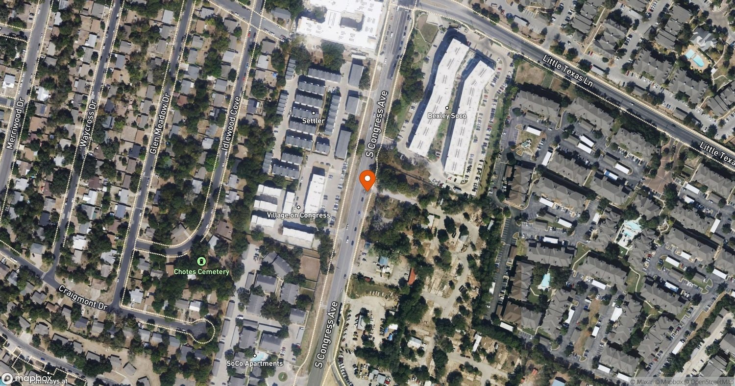 Site of Congress Views at 6111, 6113, and 6119 South Congress Avenue, Austin, TX 78745