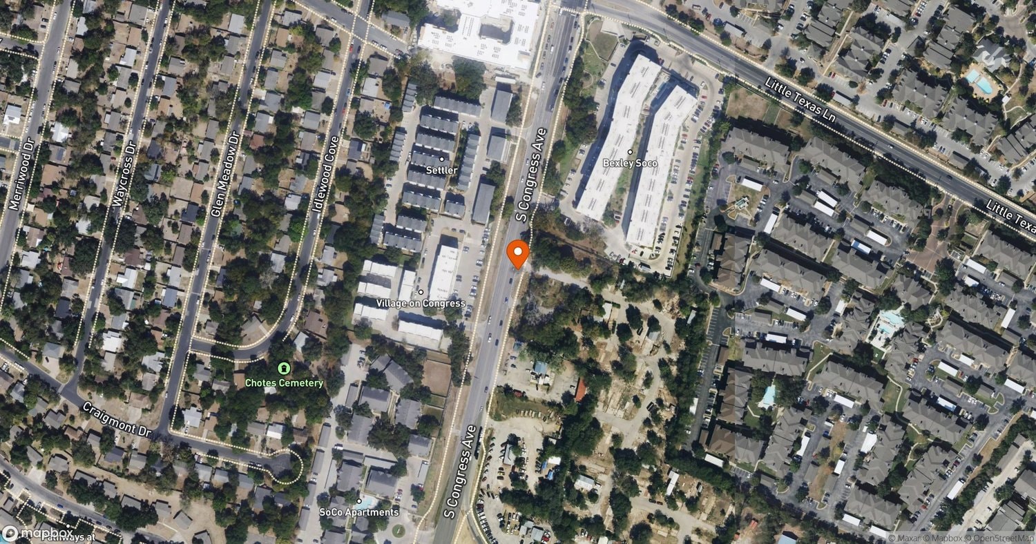 Site of Congress Views at 6111, 6113, and 6119 South Congress Avenue, Austin, TX 78745