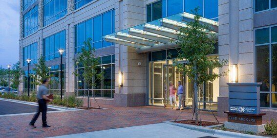 Main entrance of The Nexus at Waverly