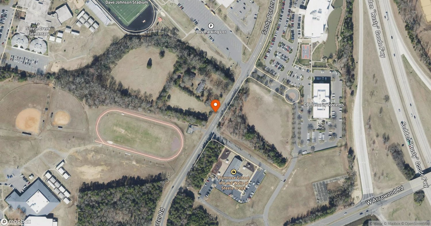 Site of Rezoning Petition 2026-033: 65-Unit Multifamily Attached Development at 4109 Sandy Porter Road, Charlotte, NC 28273