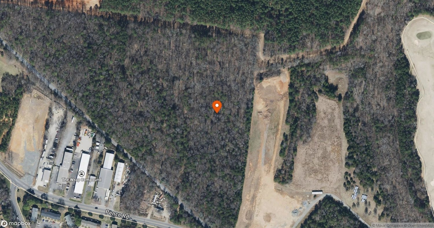 Site of Pence Road Industrial Rezoning (Petition 2025-086) at 7719 Pence Road, Charlotte, NC 28215