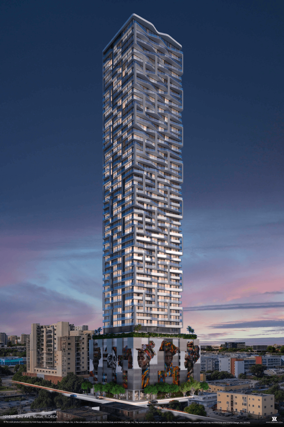 55-Story Tower Designed By Kobi Karp Proposed At 1210 NW 2nd ...