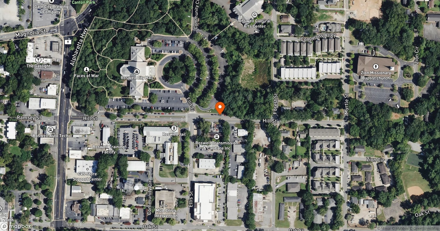 Site of Hillrose Market at Hill Street adjacent to Roswell City Hall, Roswell, GA 30075
