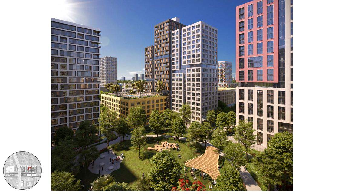 New Miami projects would stretch for nearly a mile on 65 ...