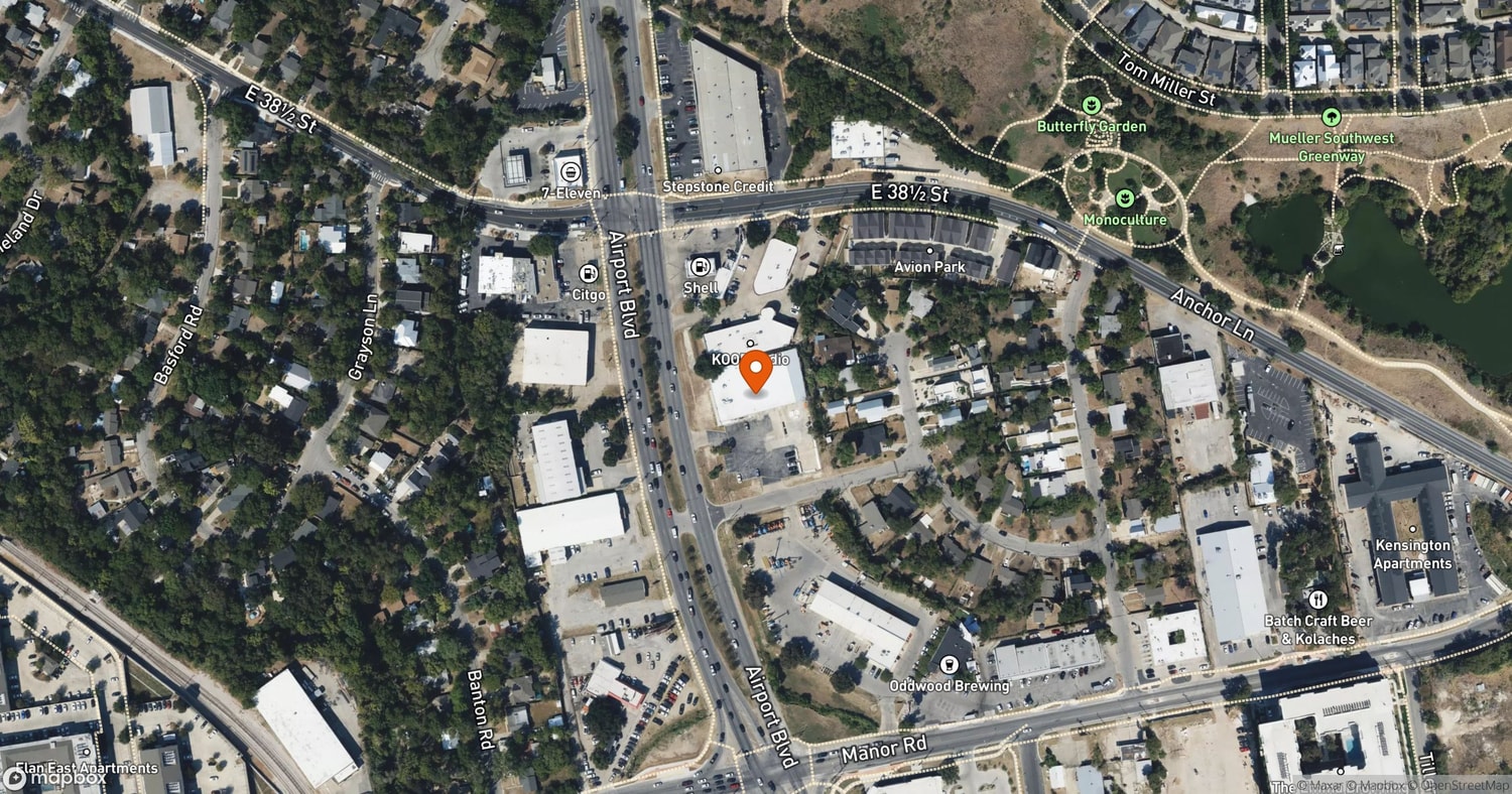 Site of Airport 38 Rezone at 3811 Airport Boulevard, Austin, TX