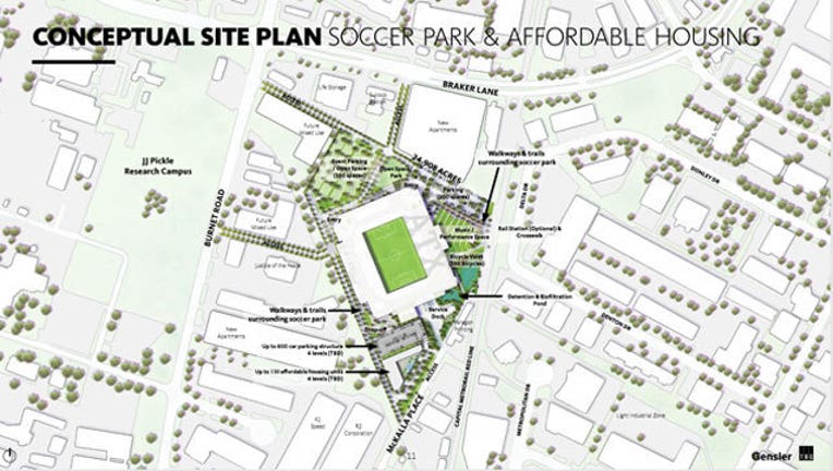 New rendering for McKalla Place includes affordable housing | FOX 7 Austin