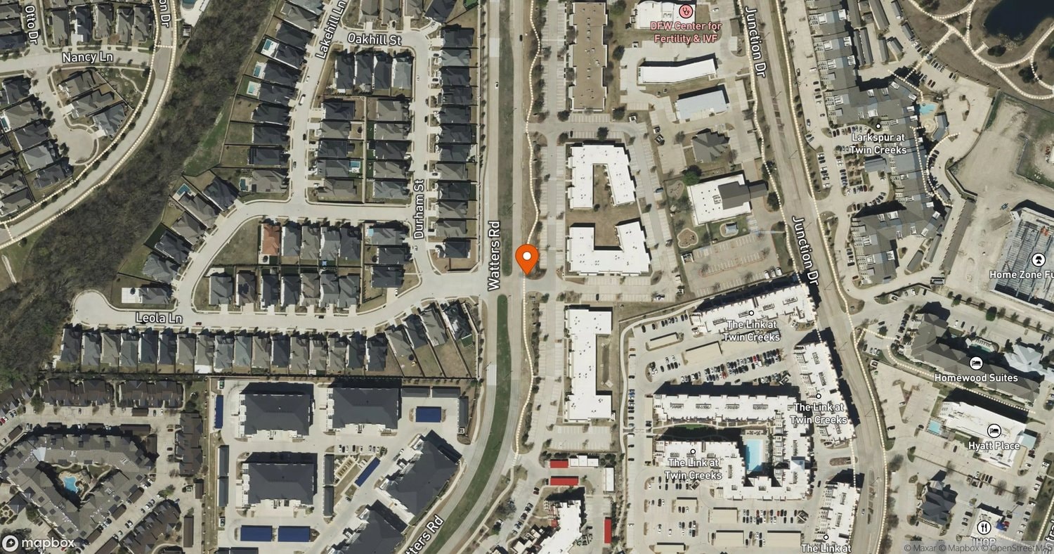 Site of Allen Corporate Center at 740-800 N. Watters Road, Allen, TX 75013