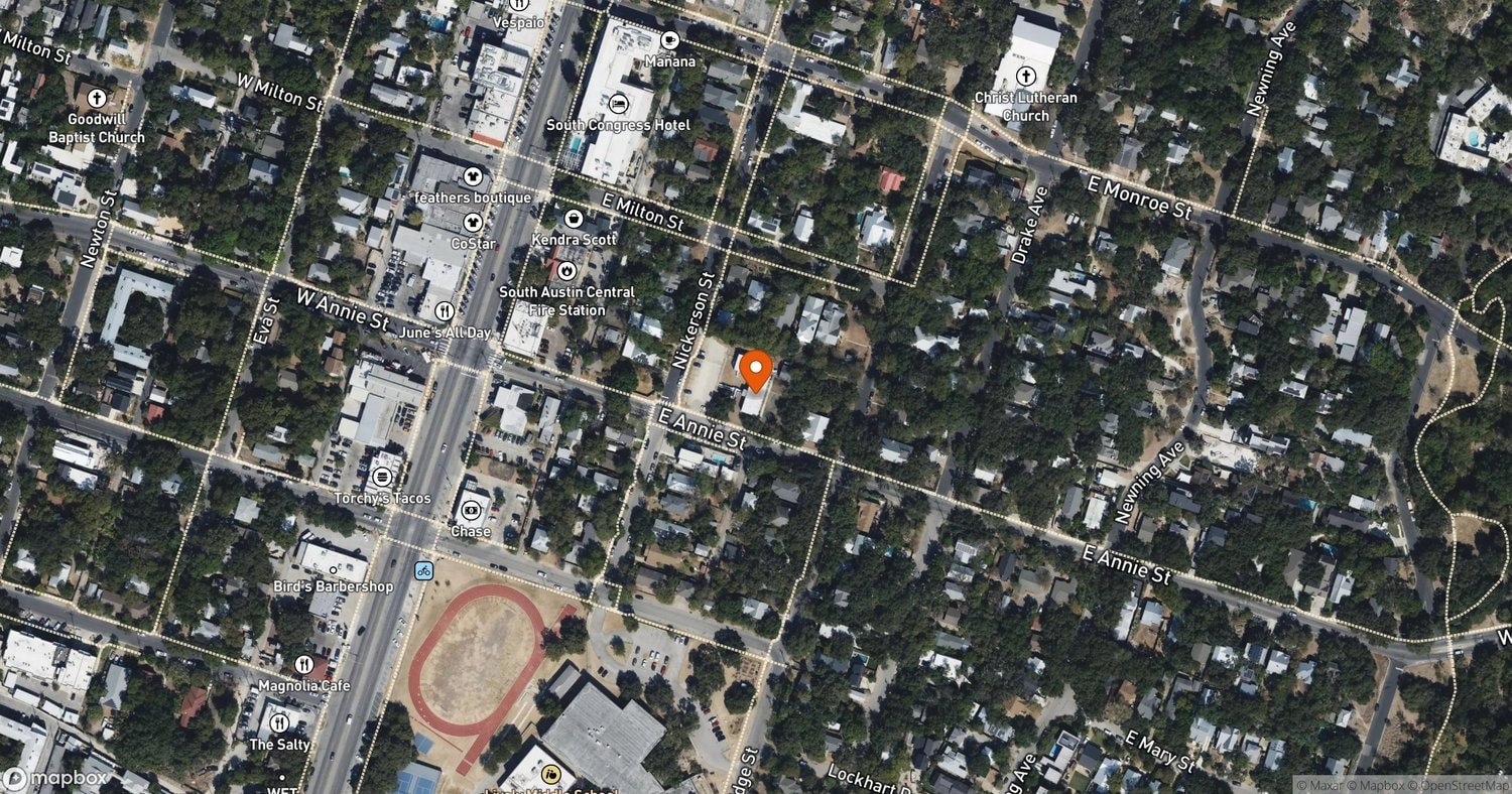 Site of Rowen Vale at 206 E Annie St, Austin, TX 78704