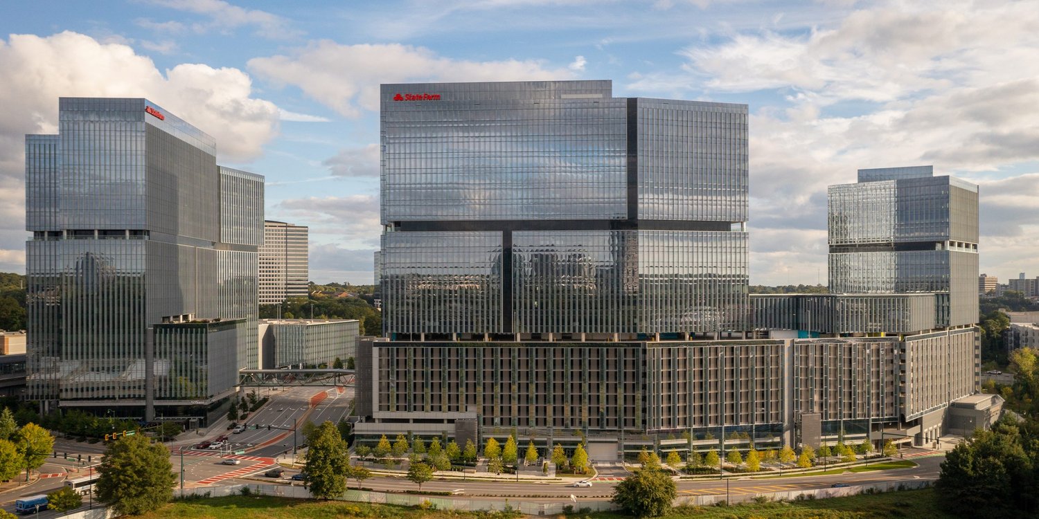 The full Park Center campus along Perimeter Center Parkway