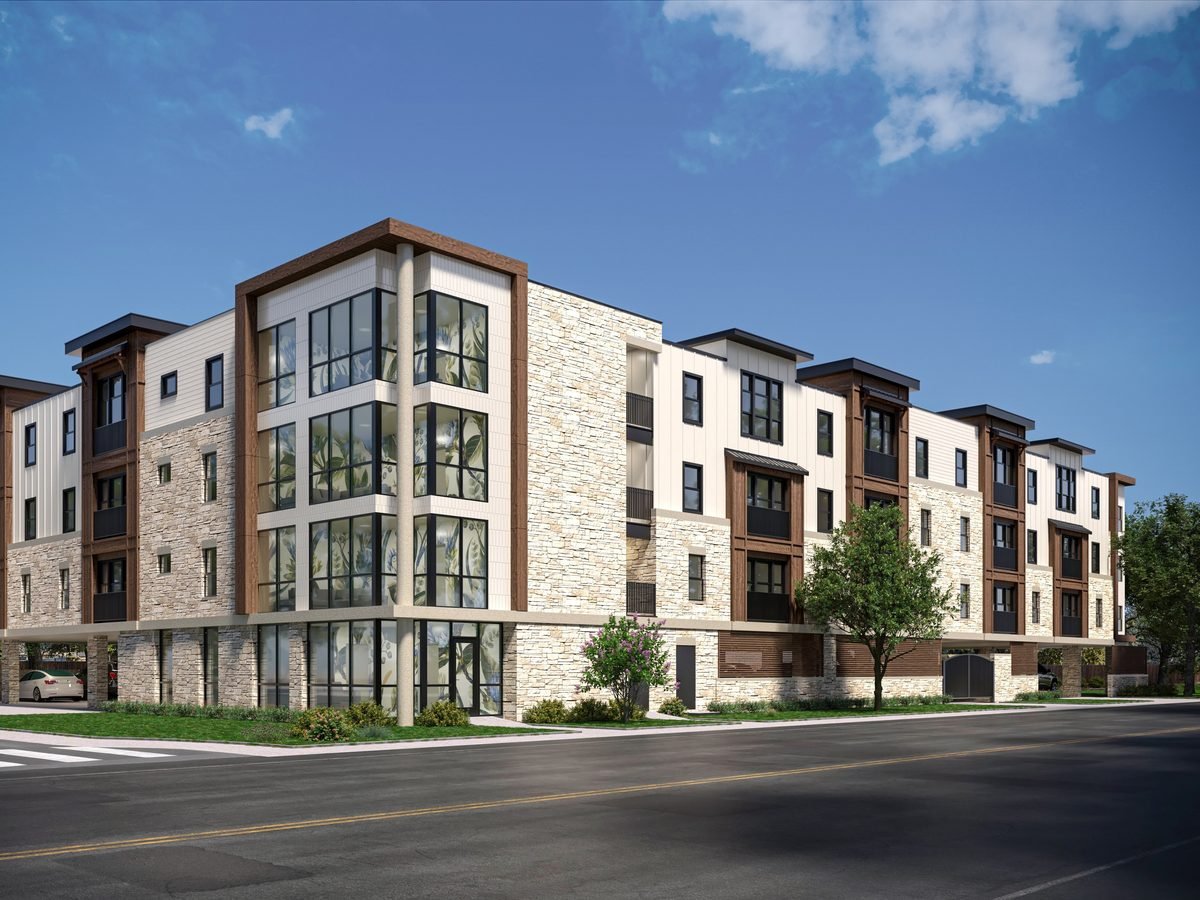 Rendering of the affordable housing development at 206 E. Annie St. in South Austin