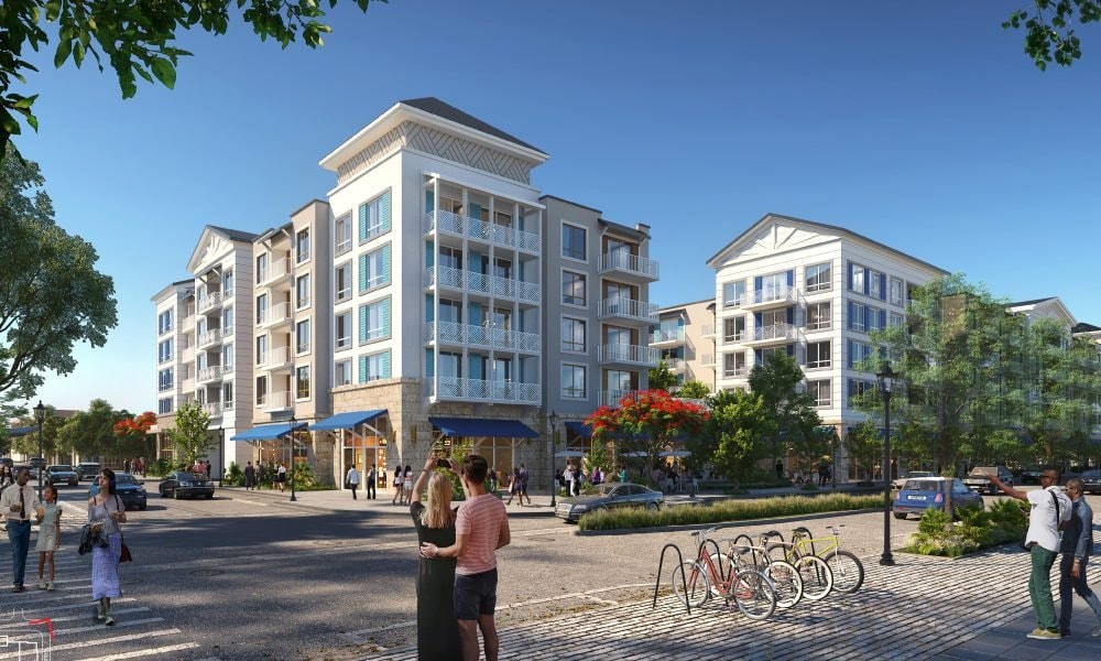 Rendering of proposed multifamily housing on Grand Avenue in West Grove