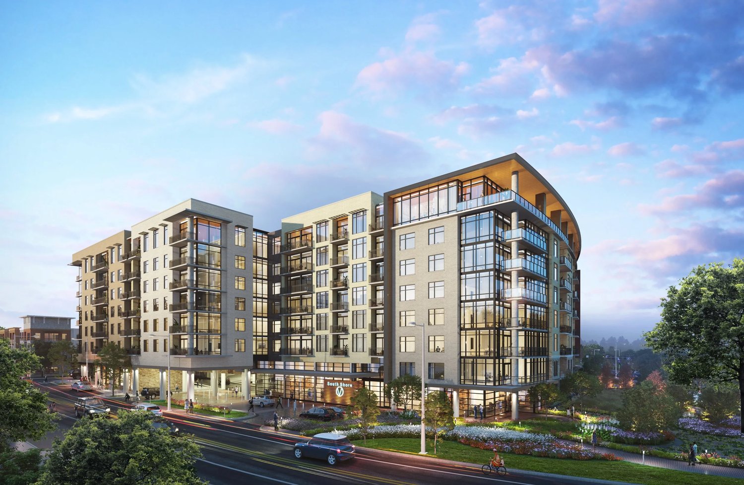 Rendering of the Grayco South Shore residential building, part of the 1404 East Riverside PUD & South Shore PUD Addition