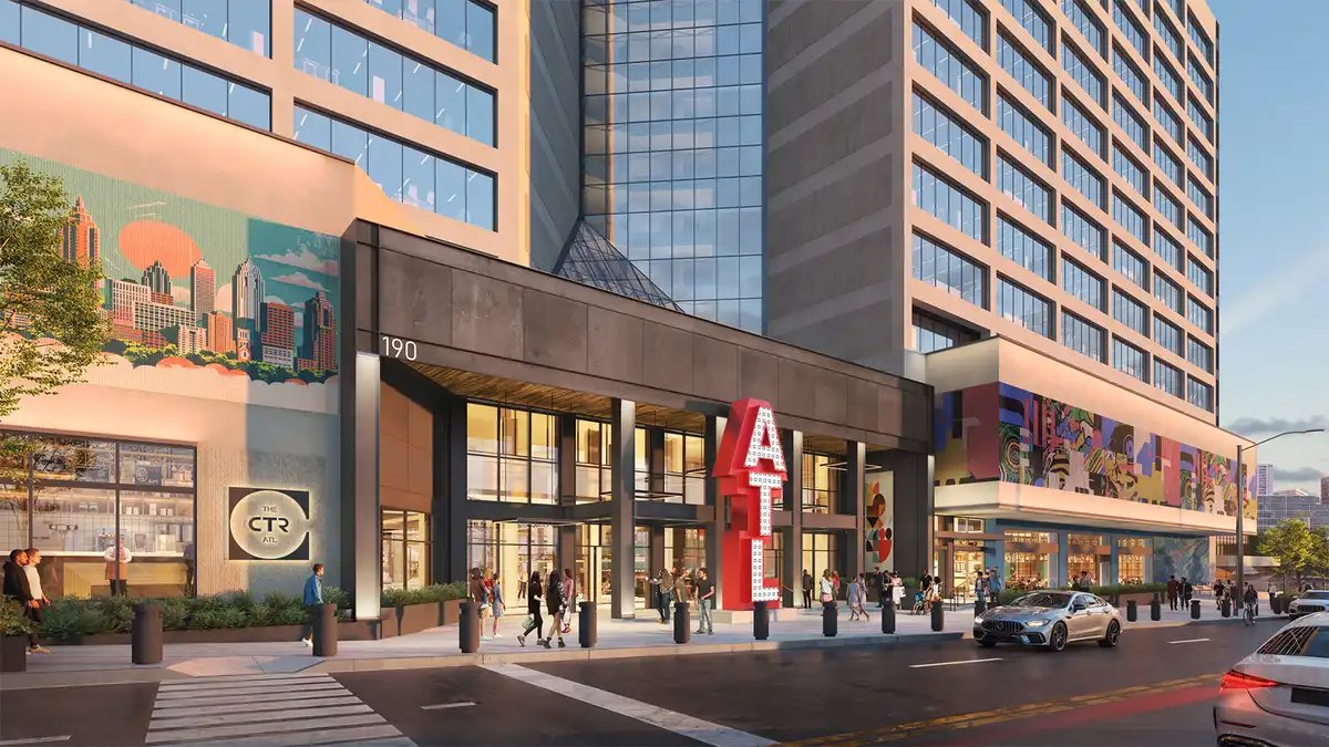 The Center Atlanta downtown building, CNN tower β e-architect