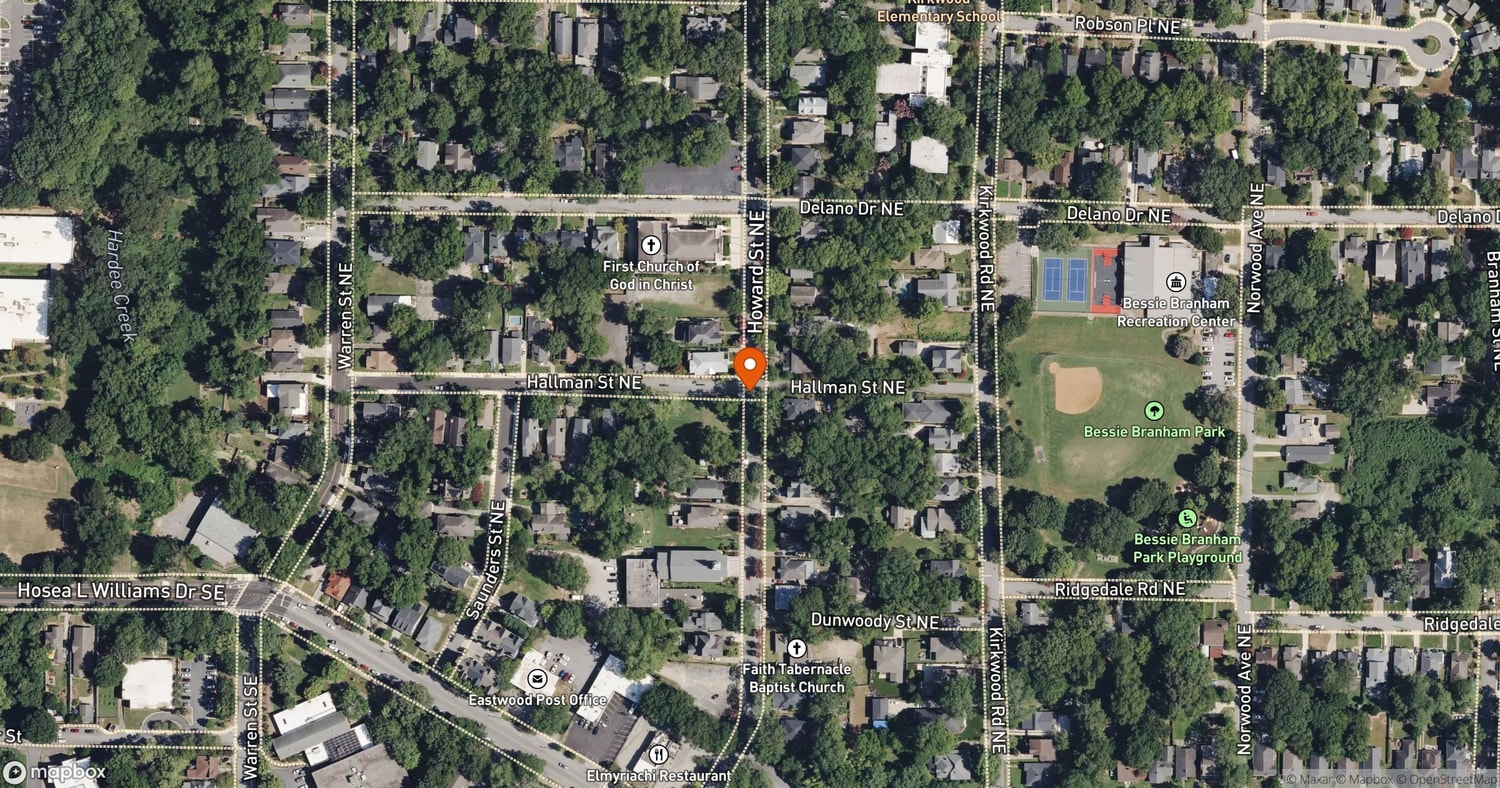 Site of Turner Monumental AME Church Affordable Senior Micro-Units at 88 Howard Street NE, Atlanta, GA 30317