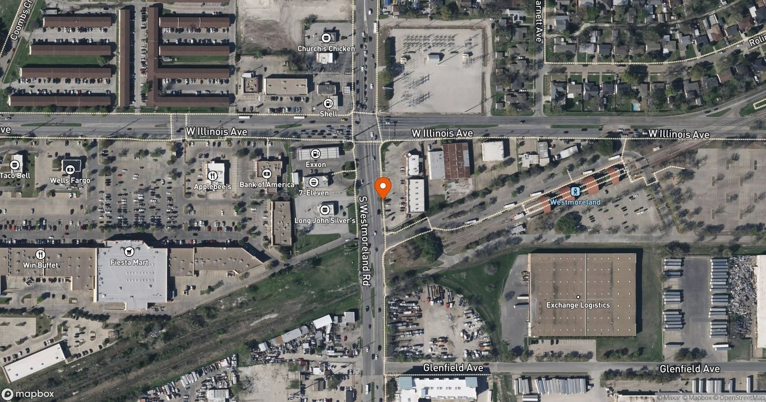 Site of Westmoreland Station TOD at 2646 S. Westmoreland Road, Dallas, TX 75211