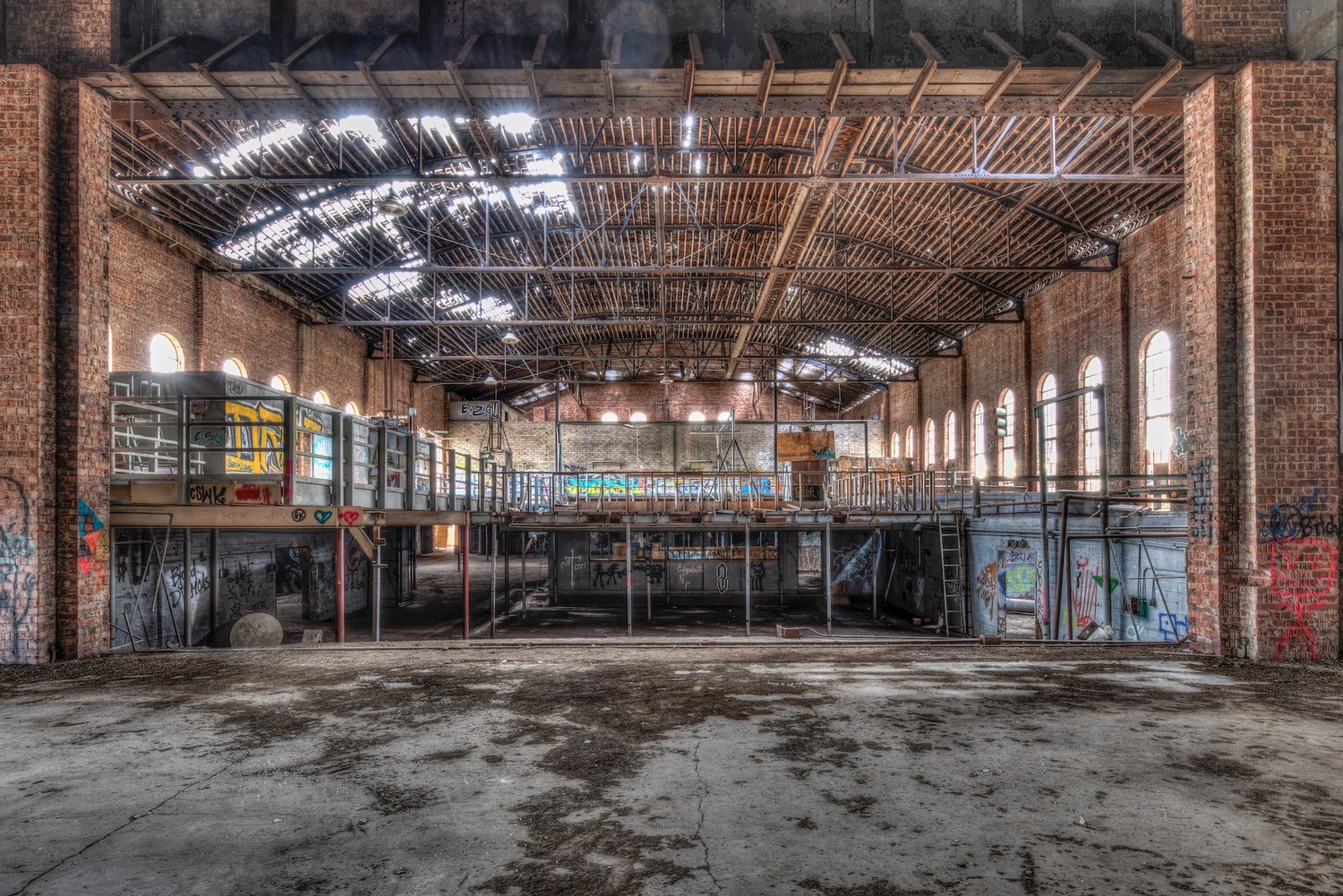 Interior of the existing building at 1012 N. Main Street before renovation into the Fred Rouse Center