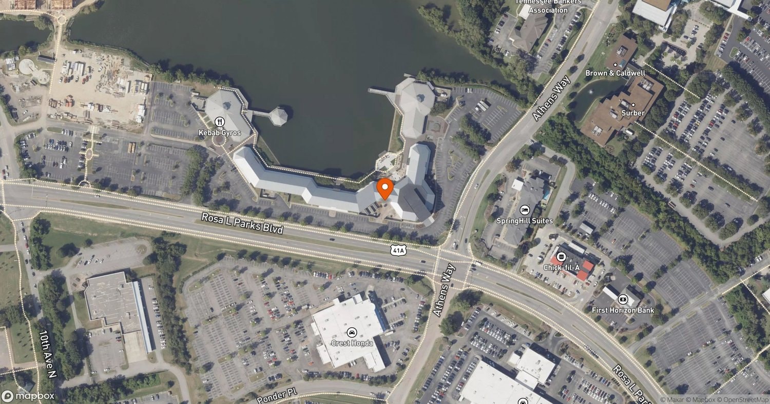 Site of Chamberlain University Nashville Campus at 2222 Rosa L. Parks Blvd., Suite 250, Nashville, TN 37228