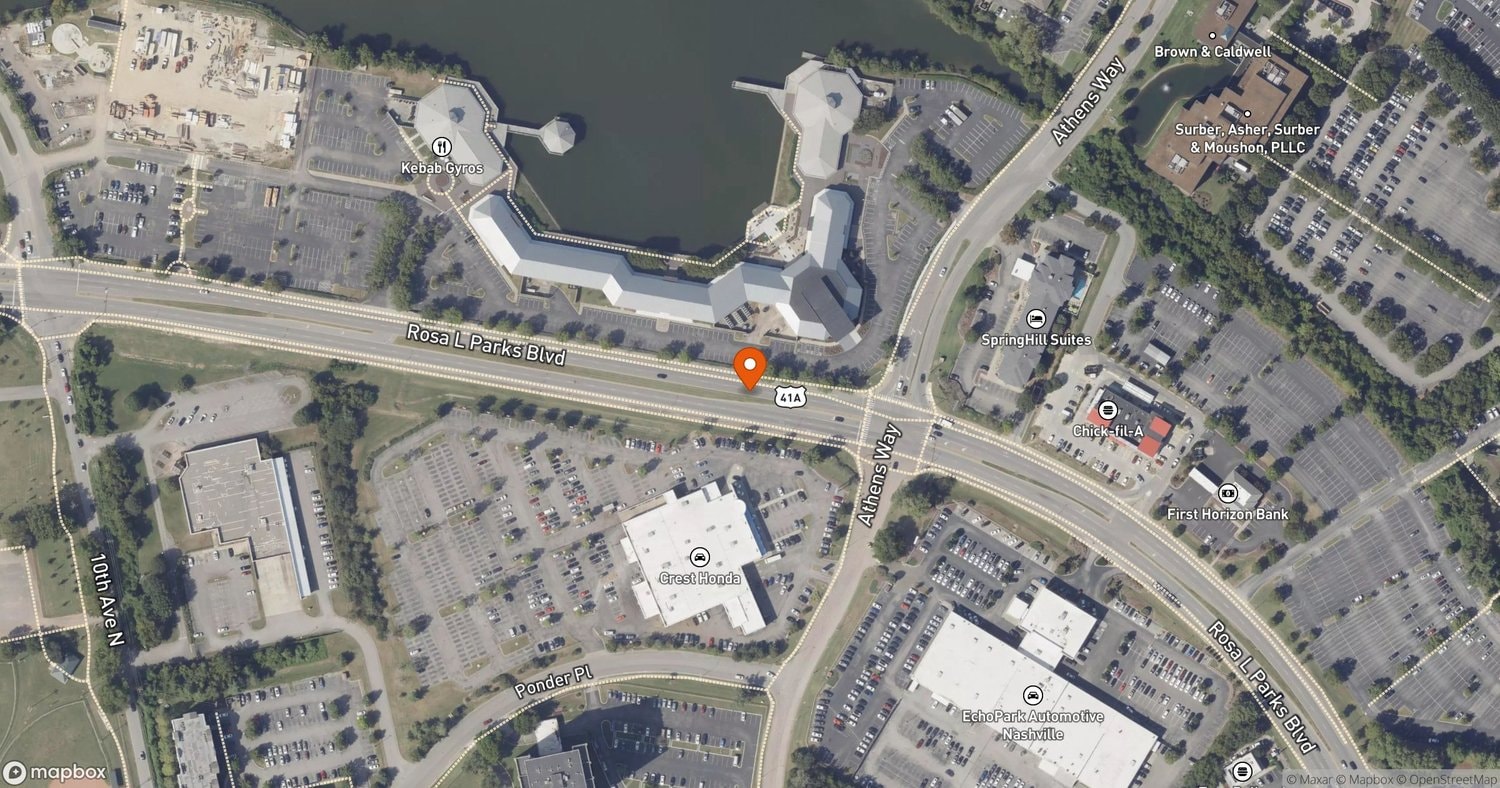 Site of Chamberlain University Nashville Campus at 2222 Rosa L. Parks Blvd., Suite 250, Nashville, TN 37228