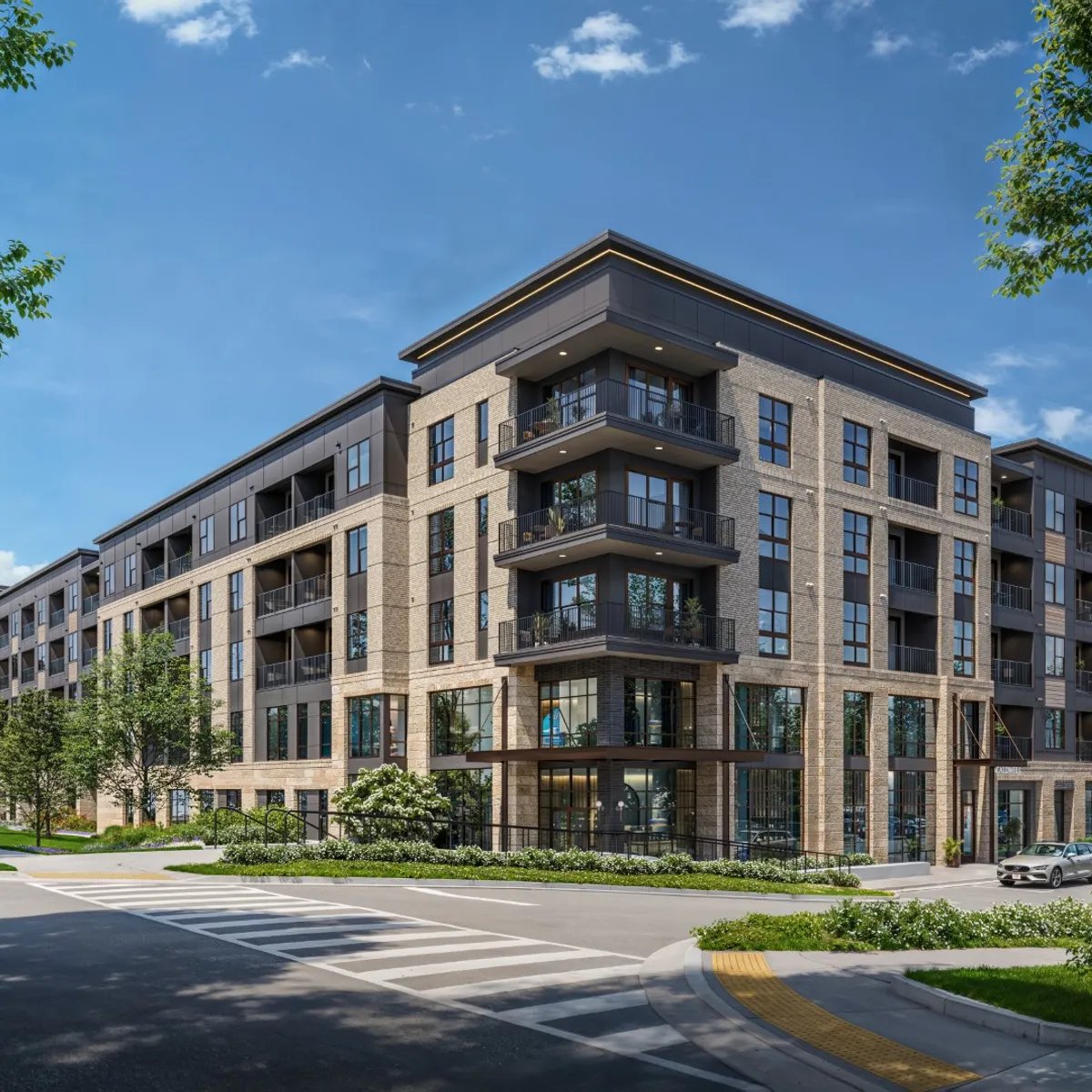 Rendering of Caldwell, a multifamily development at 35 Glenlake Parkway NE in Sandy Springs