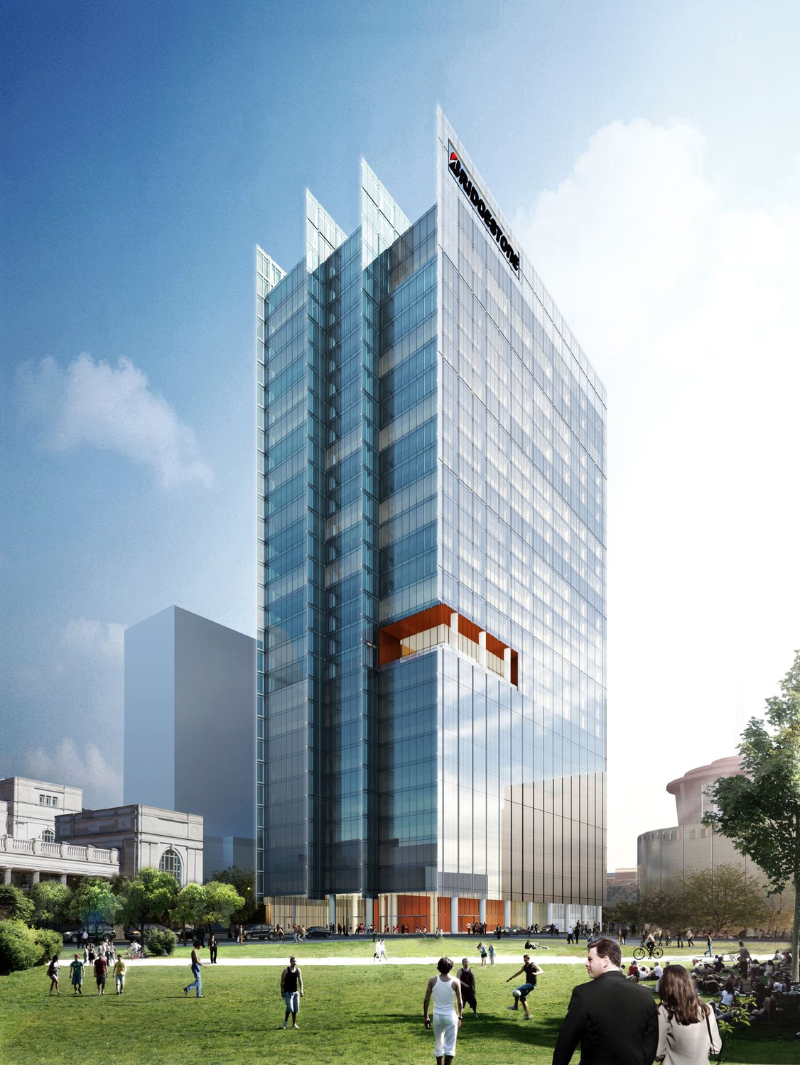 Nashville breaks ground on Bridgestone's 30-story tower in downtown SoBro district
