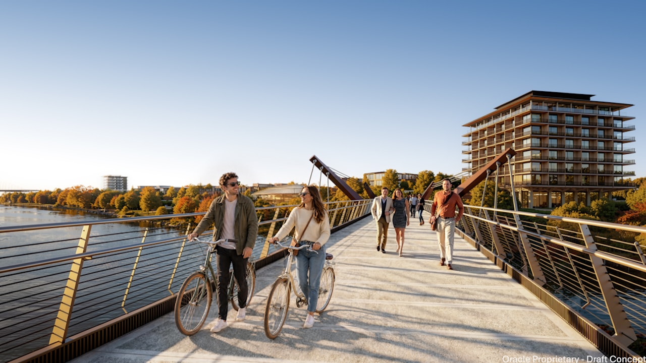 Renderings of new Nashville, TN Oracle pedestrian bridge released
