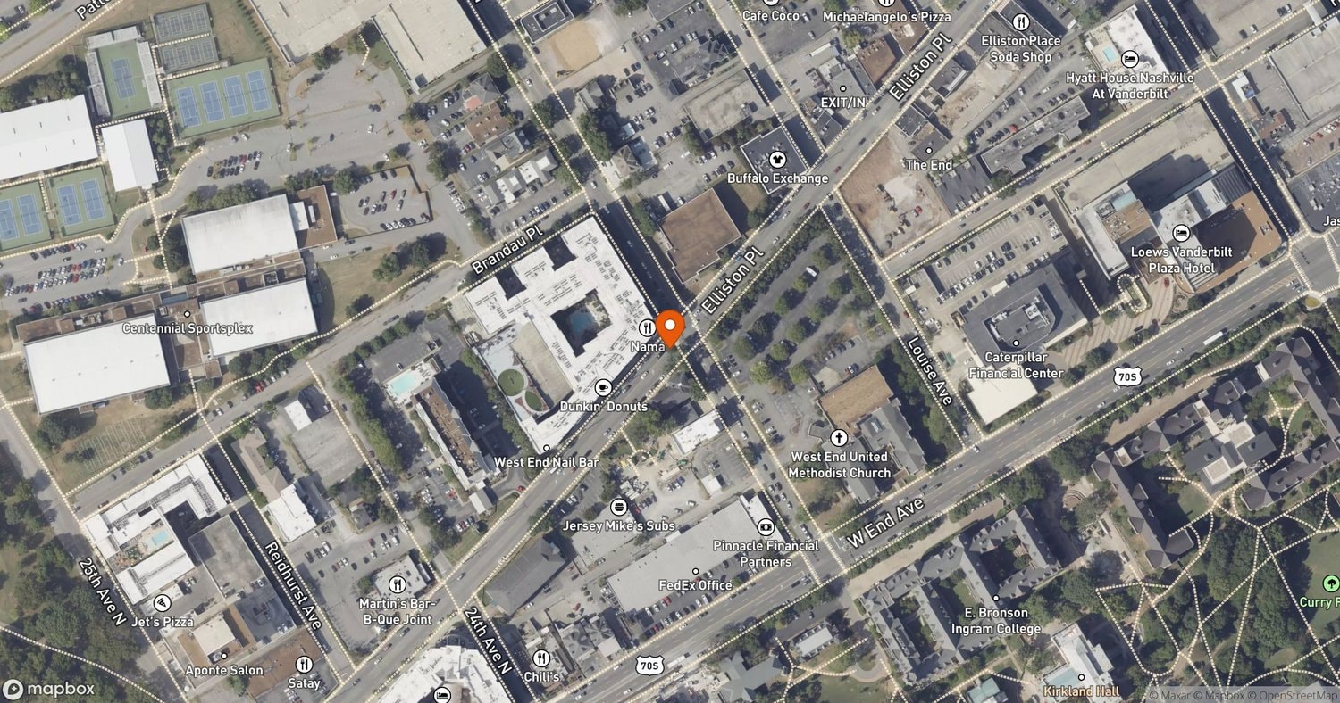 Site of 22 Elliston (Rock Block 17-Story Mixed-Use Tower) at 2200-2204 Elliston Place, Nashville, TN