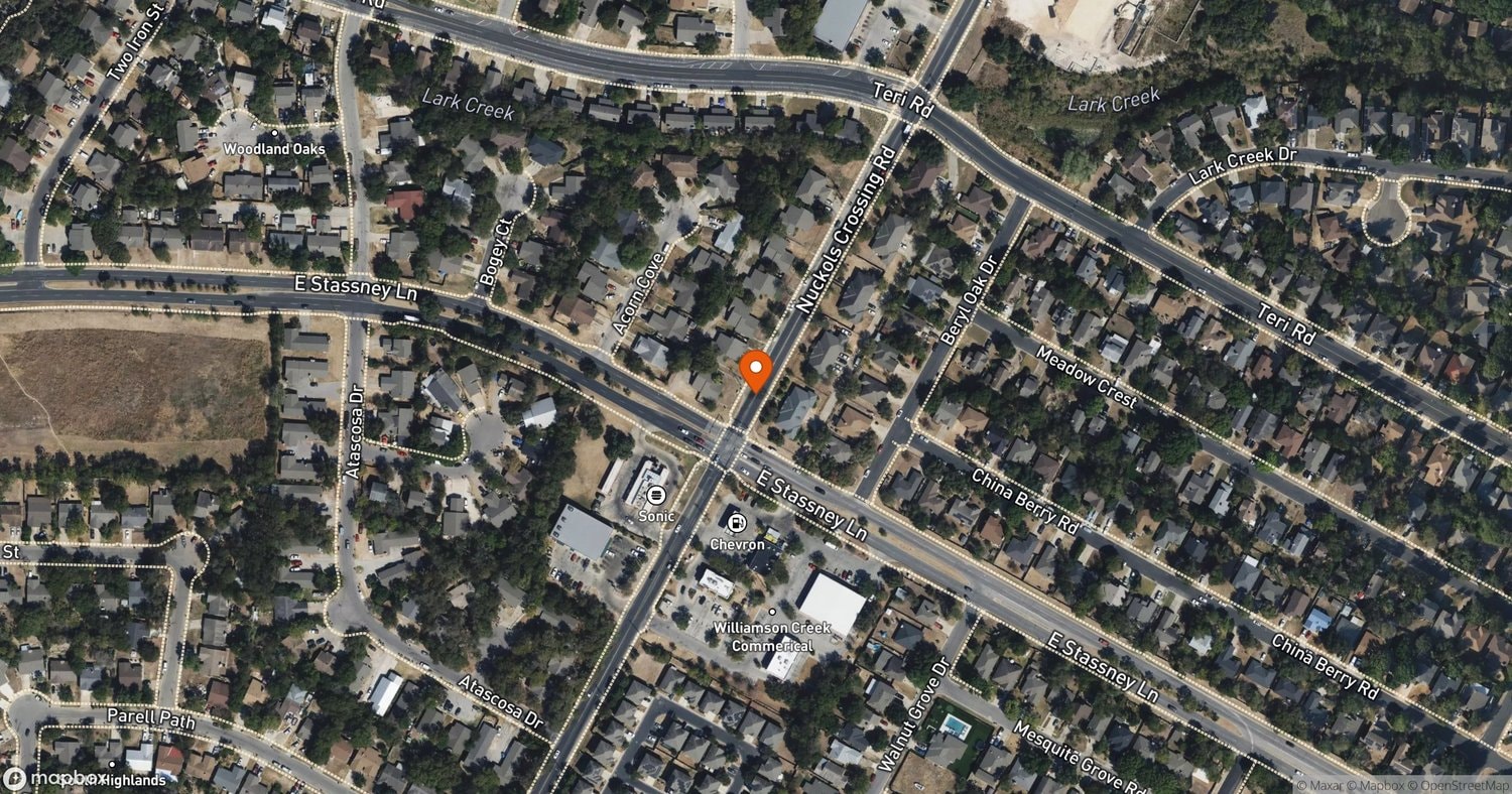 Site of Nuckols Crossing 40-Unit Multifamily Rezoning at 4302-4316 Nuckols Crossing Rd, Austin, TX