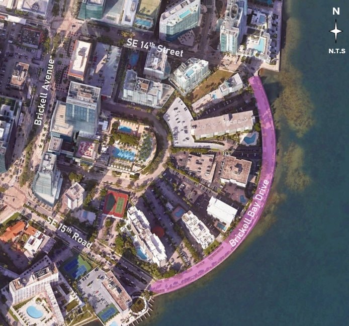 Brickell Bay Drive Seawall & Resiliency Improvements - Miami
