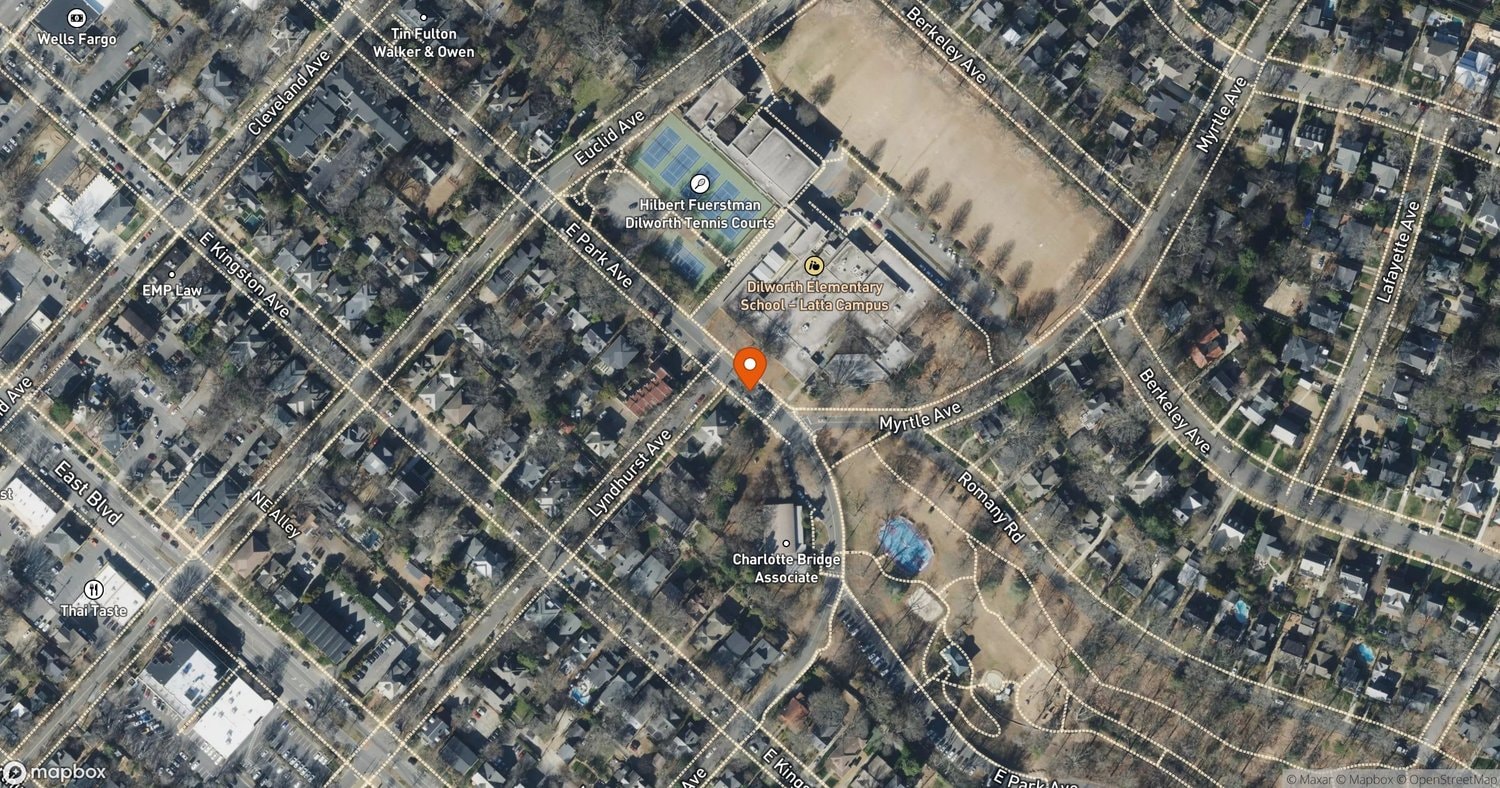 Site of Heatherwood South End Mixed-Use Development (Miller Services Property) at 100 and 128 E. Park Ave., Charlotte, NC 28203