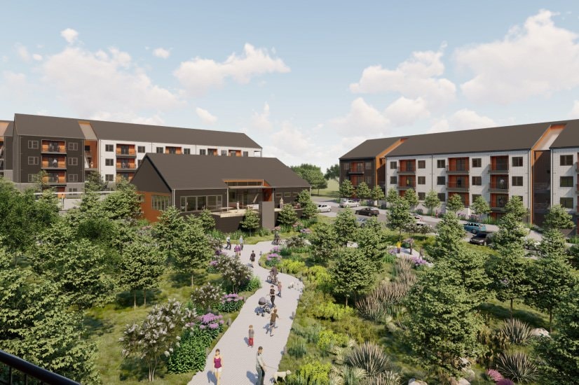 Rendering of the Skyline Heights (Skyline Apartments) community at 927 Skyline Ridge Drive, Nashville
