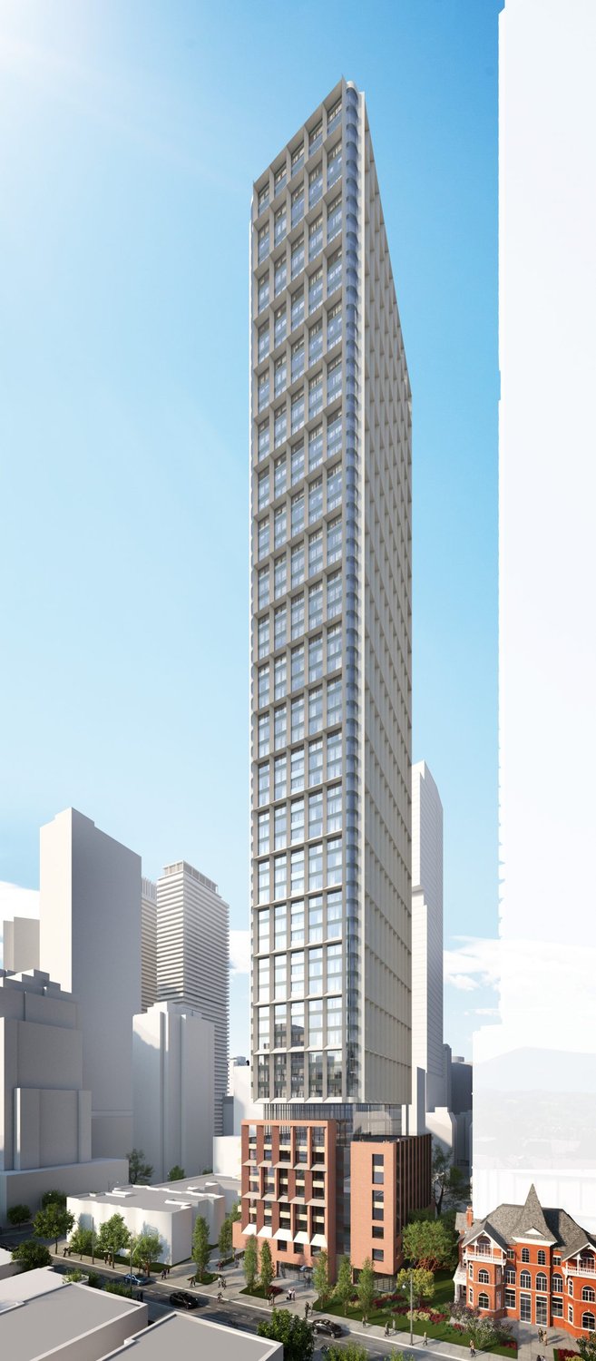 Full-height rendering of the 50-storey 88 Isabella tower