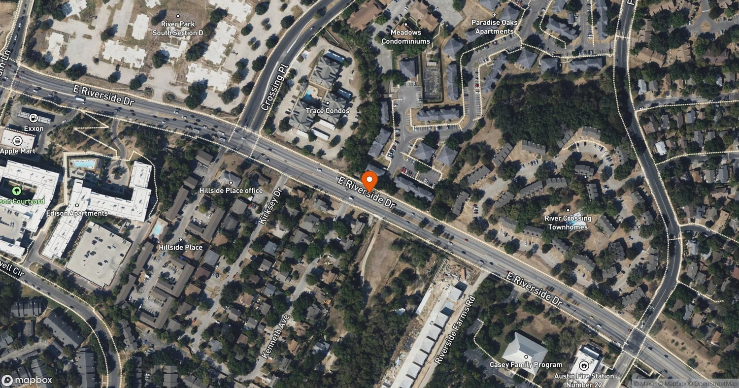 Site of 1404 East Riverside PUD & South Shore PUD Addition (Riverside Residential Towers) at 1404 & 1712 E. Riverside Drive, Austin, TX 78741