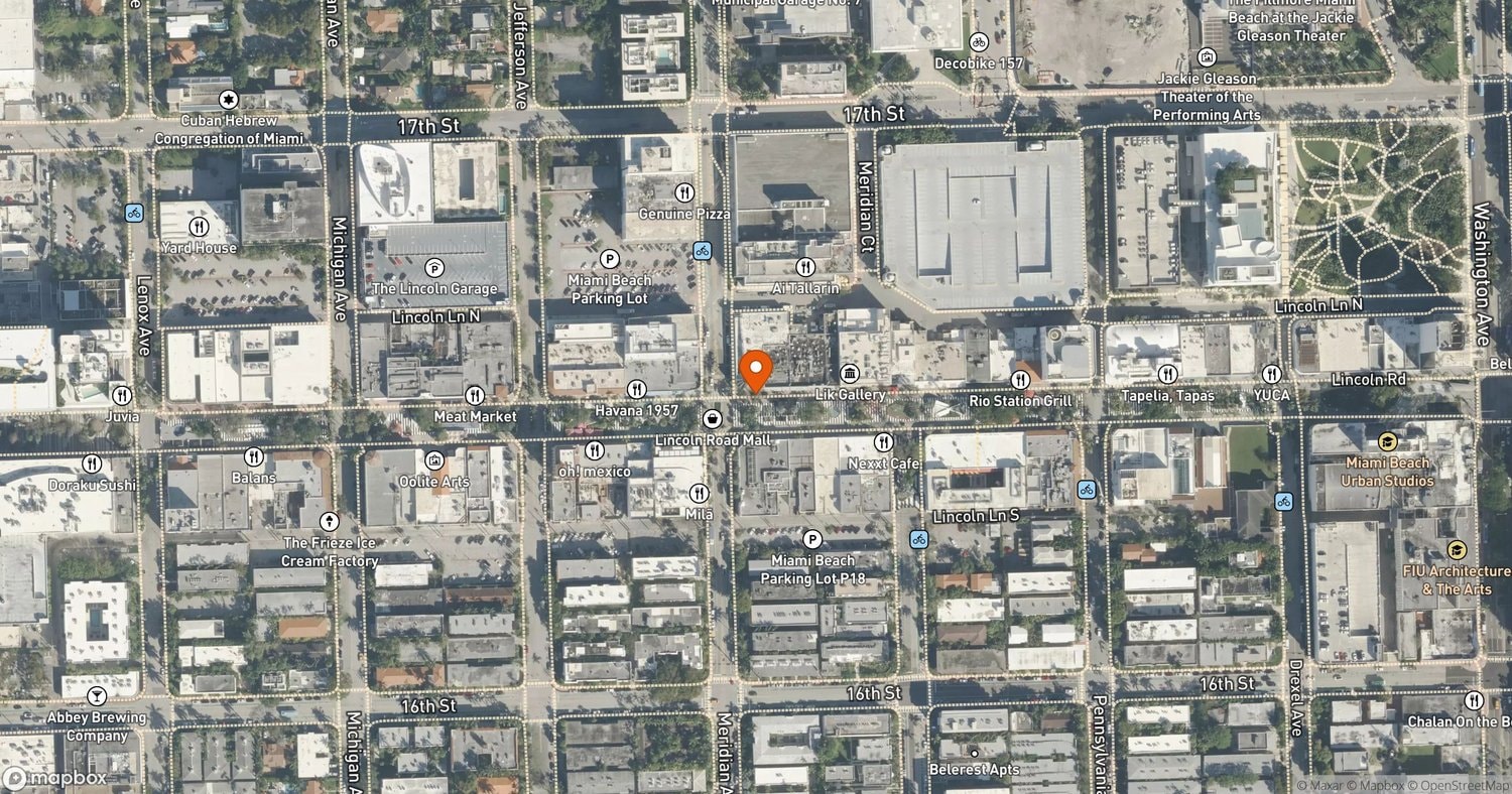 Site of NoLi (North Lincoln Road) at 719-737 Lincoln Road, Miami Beach, FL