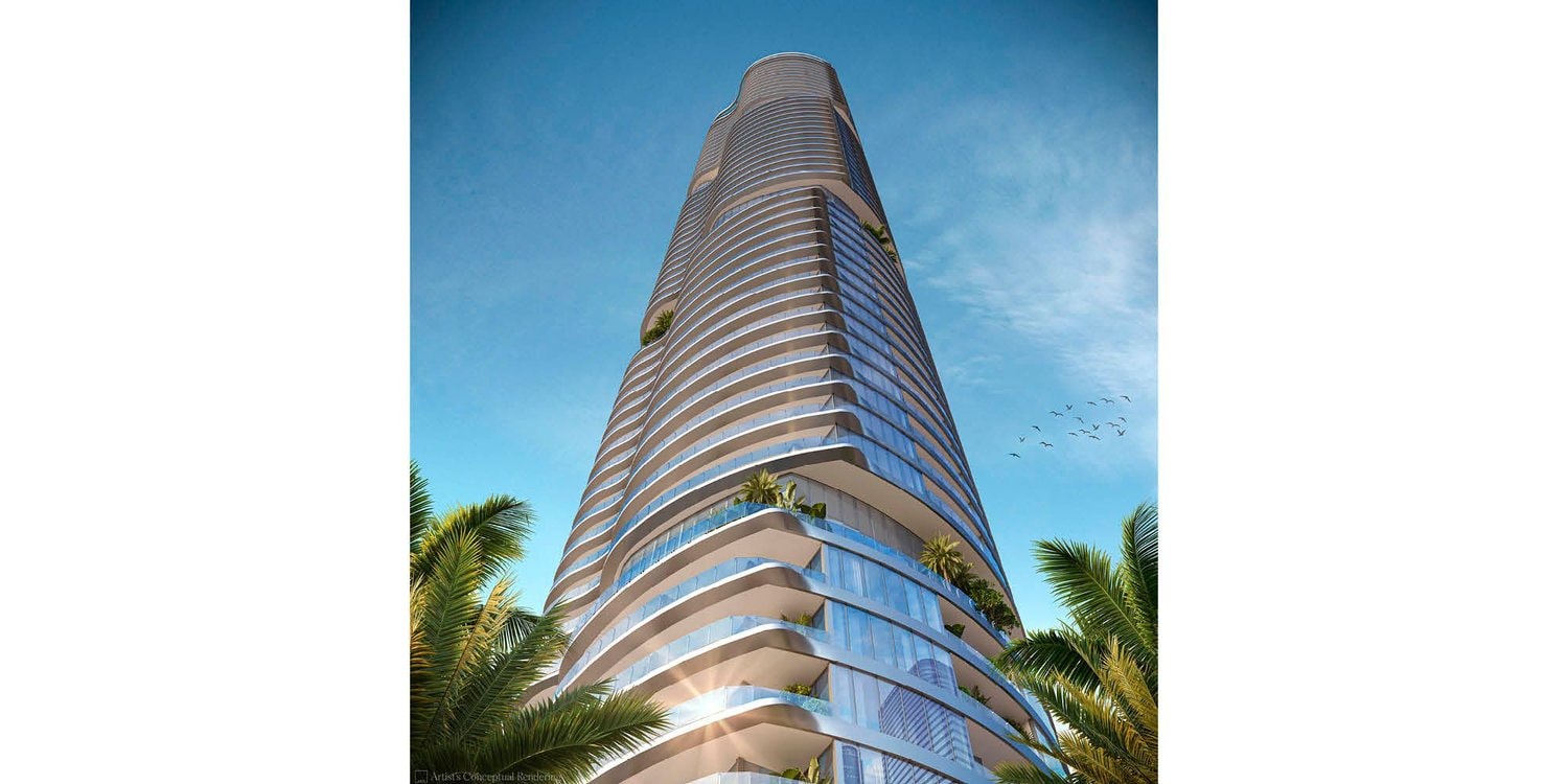 Rendering of the 619 Brickell tower, designed by Foster + Partners