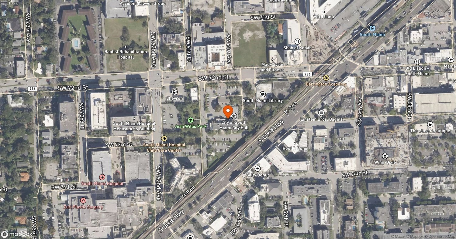Site of The Link at SoMi at 6130 Sunset Drive, South Miami, FL 33143
