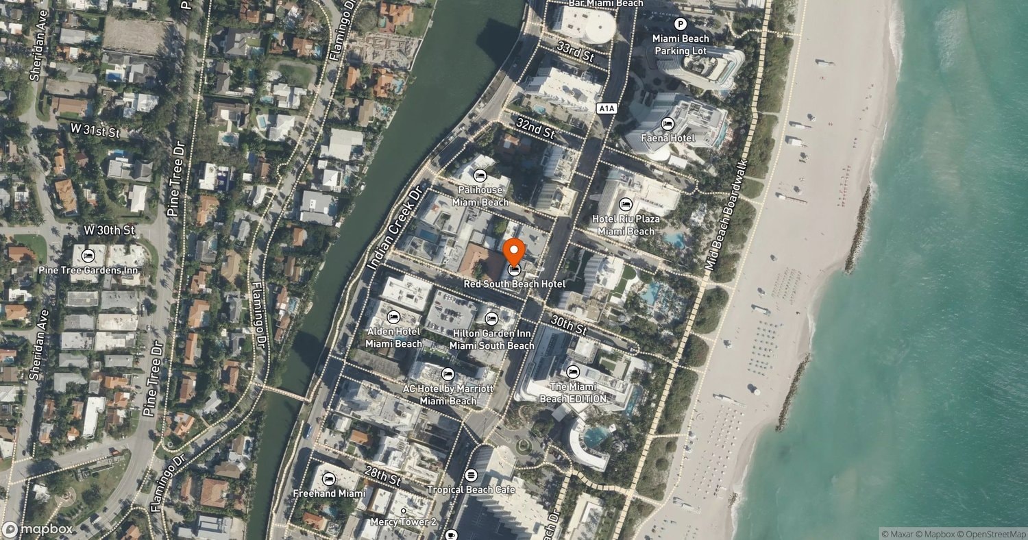 Site of The Monroe Hotel at 3010 Collins Avenue, Miami Beach, FL 33140