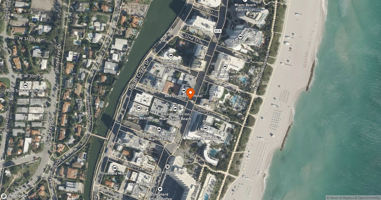 Site of The Monroe Hotel at 3010 Collins Avenue, Miami Beach, FL 33140