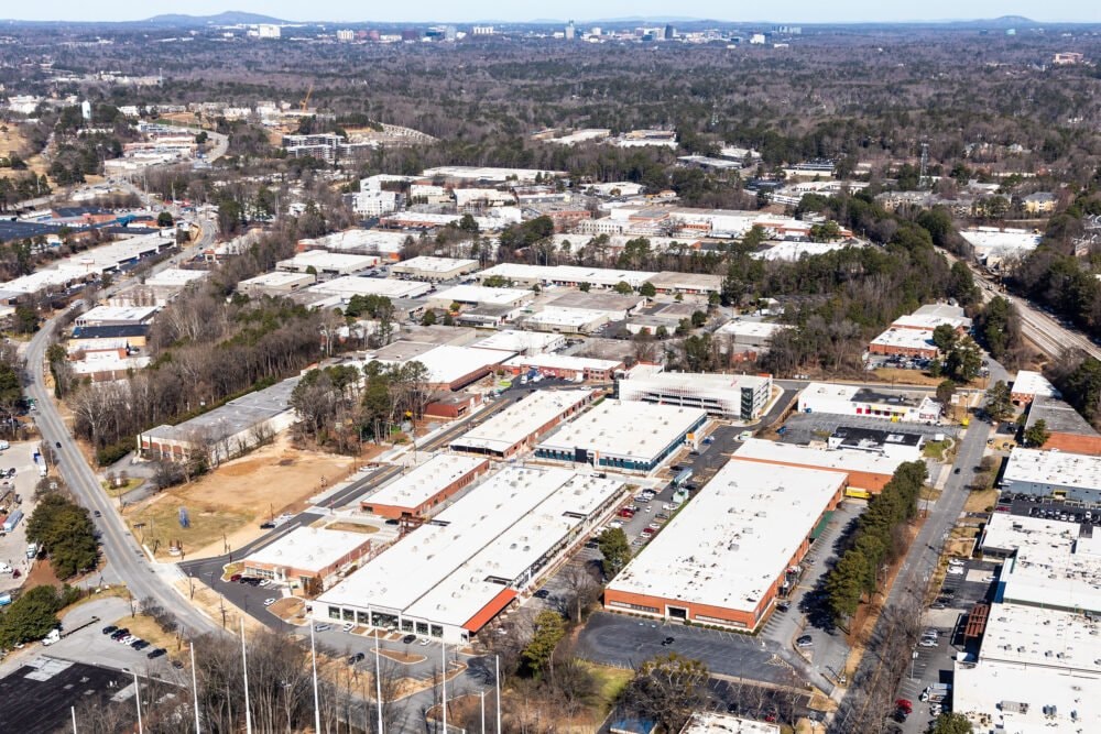 Aerial view of The Works site and surrounding Upper Westside, where Phase II is planned