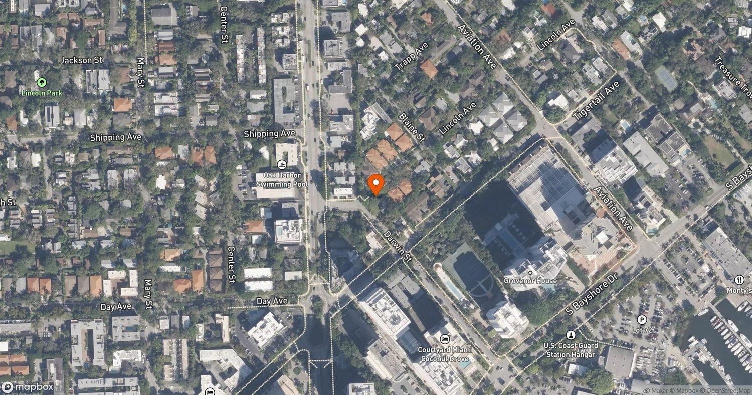 Site of The Lincoln Coconut Grove at 2650 Lincoln Avenue, Miami, FL 33133